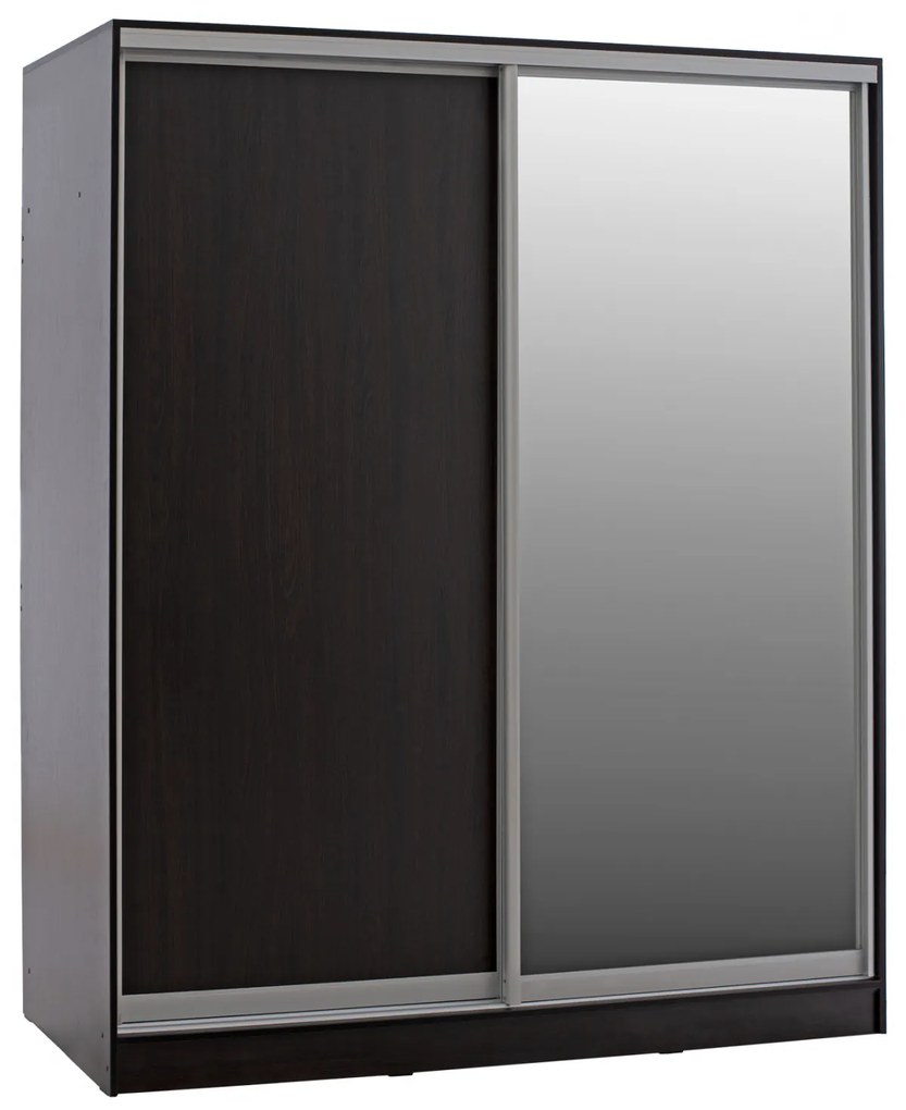 ΝΤΟΥΛΑΠΑ ΣΥΡΟΜΕΝΗ ADLER ΜΕΛΑΜΙΝΗΣ WENGE ΜΕ ΚΑΘΡΕΠΤΗ HM2437.02 180X60X210Υεκ.