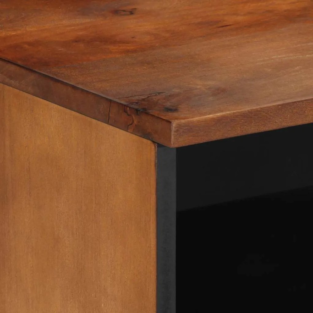vidaXL Κομοδίνο καφέ μελί 40 x 33 x 46 εκ. Μασίφ ξύλο μάνγκο