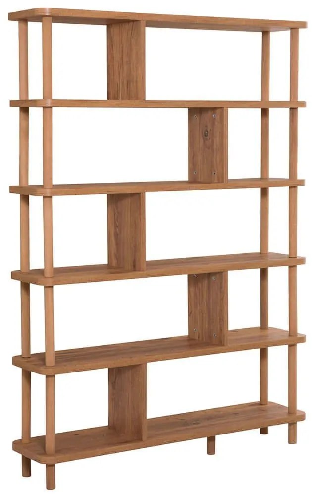 Βιβλιοθήκη Meta 688DRA1203 120x28x168,5cm Pine