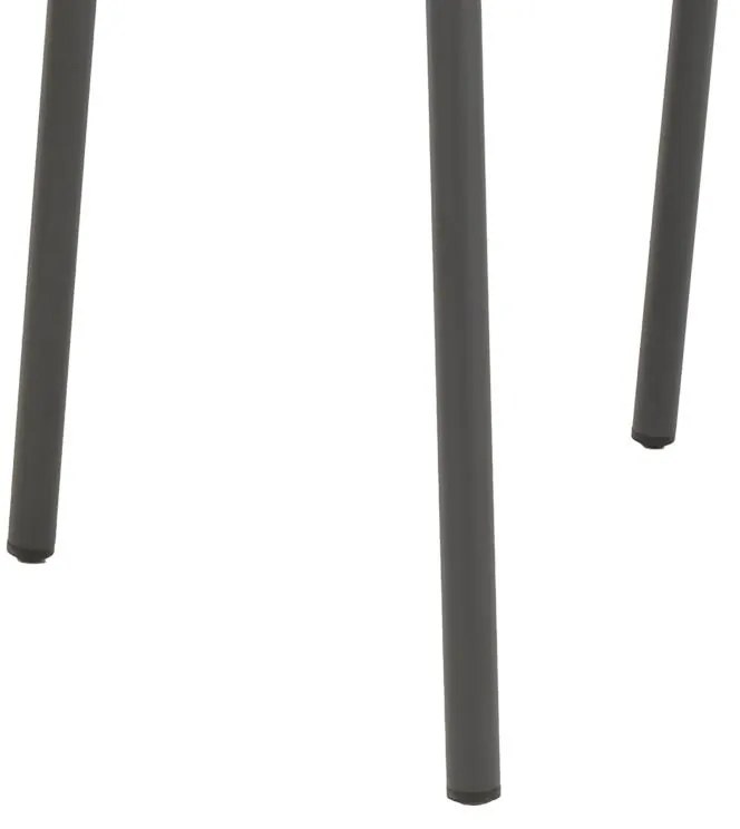 Καρέκλα - Πολυθρόνα αλουμινίου Lush στοιβαζόμενη ανθρακί σκελετός-φυσικό rattan 56x59x80 εκ. 56x59x80 εκ.