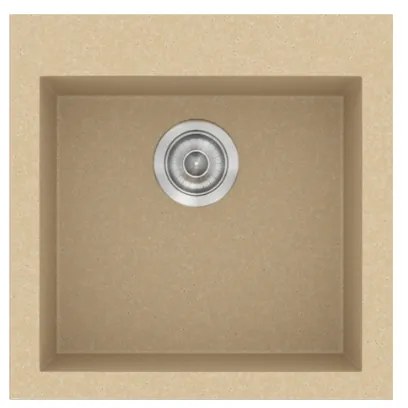 Sanitec Classic 339 Granite Cappuccino Ένθετος Νεροχύτης 50cm