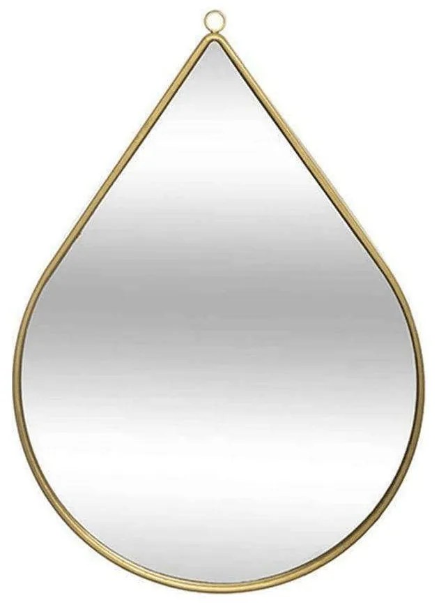 Καθρέπτης Τοίχου Drop 07.169334 21x29cm Gold Metal