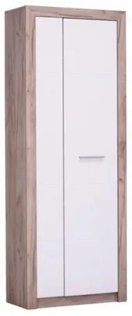 ΕΠΙΠΛΟ ΧΩΛ Astor P2 Grey Oak-Λευκή Λάκκα 73*35*194.5 11008564