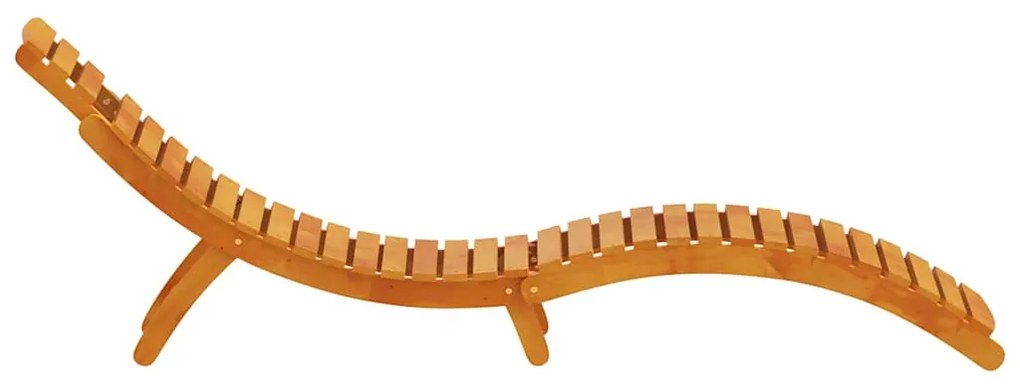 vidaXL Ξαπλώστρα 2 pcs Καφέ 55 x 184 x 64cm Μασίφ ξύλο ακακίας