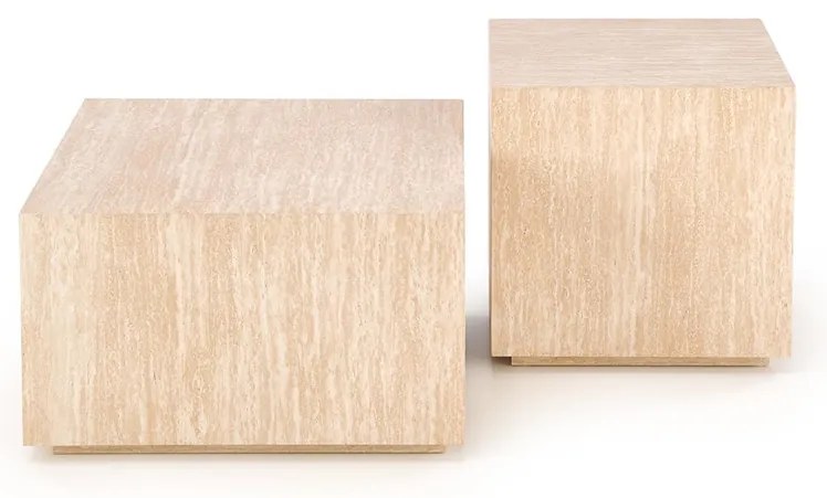Uni 2 Τραπεζακι Σαλονιου Γκρι Μαρμαρο 120x60x45