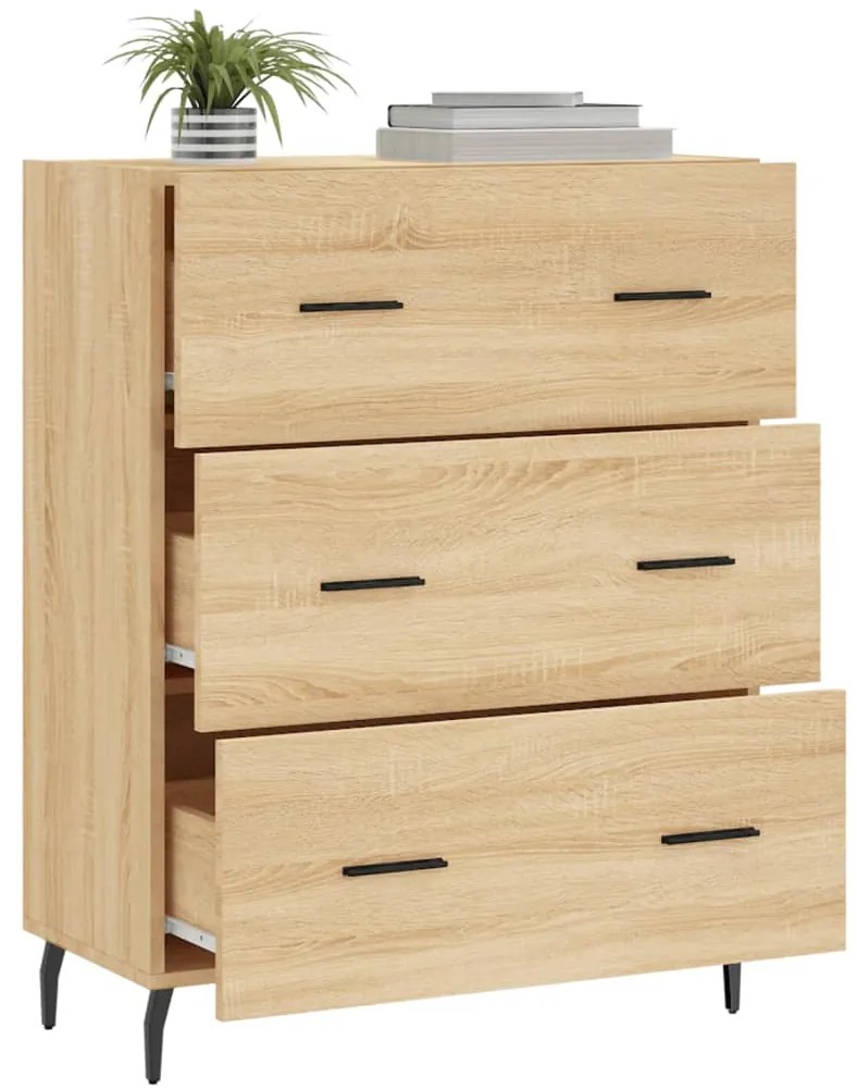 vidaXL Ντουλάπι Sonoma Δρυς 69,5 x 34 x 90 εκ. από Επεξεργασμένο Ξύλο