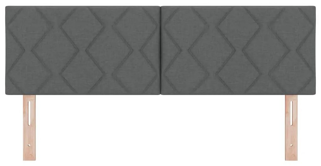 vidaXL Υφασμάτινο Κεφαλάρι Geometric Σκούρο Γκρι 160 cm ύφασμα