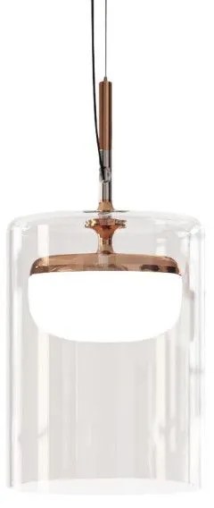 Κρεμαστό Φωτιστικό Οροφής LED 8,5W 3000Κ Dimmable Triac S1 Diver Prandina 1C71000217001 Χάλκινο