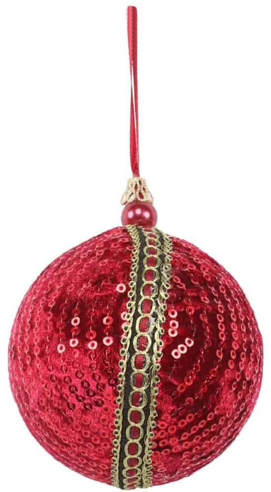 Χριστουγεννιάτικη Μπάλα Spectrum 024236 8x8x8cm Red-Gold