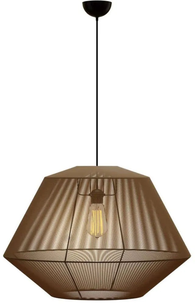 Φωτιστικό Οροφής MEC-80460BROWN Φ60x120cm 1xΕ27 40W Brown Aidonitsa