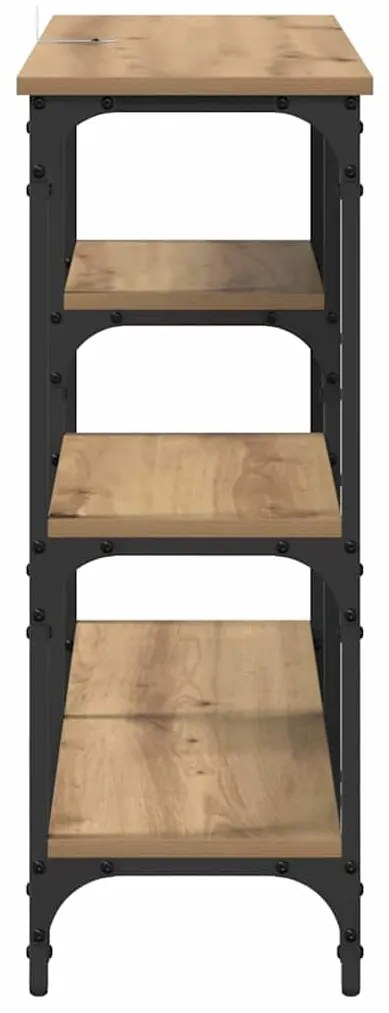 vidaXL Τραπέζι κονσόλας Artisan Oak 80 x 29 x 75 εκ Επεξεργασμένο ξύλο