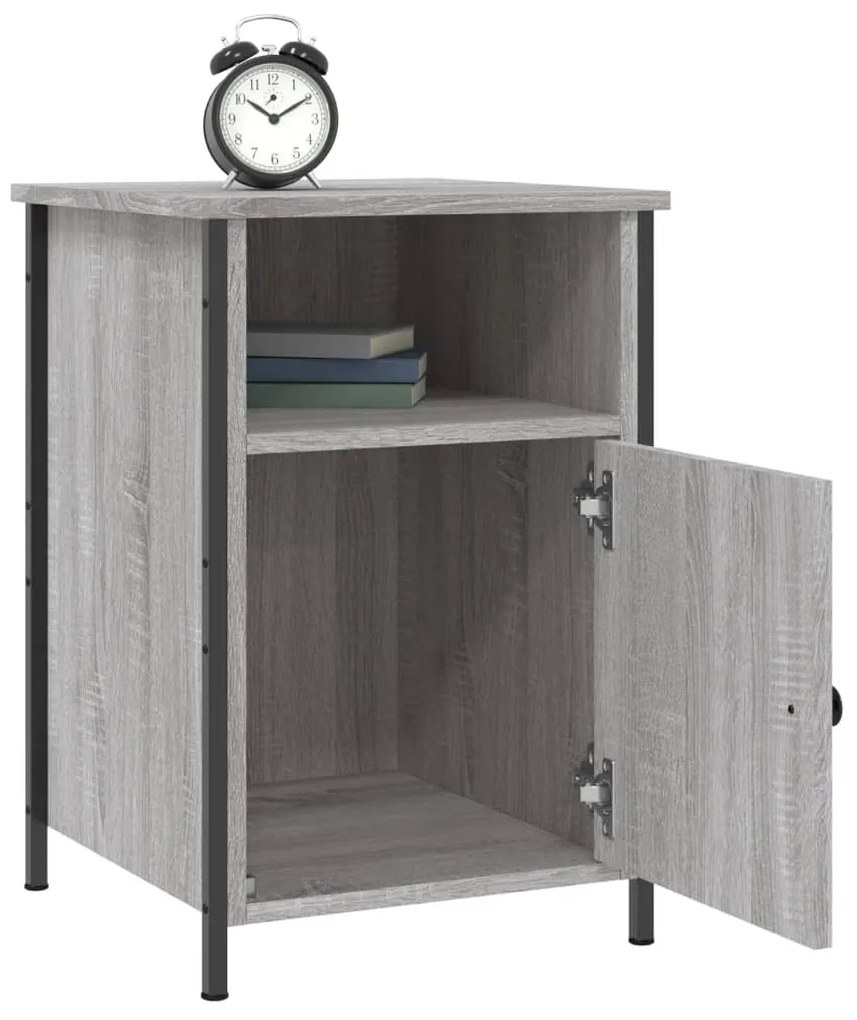 vidaXL Κομοδίνο Γκρι Sonoma 40 x 42 x 60 εκ. από Επεξεργασμένο Ξύλο