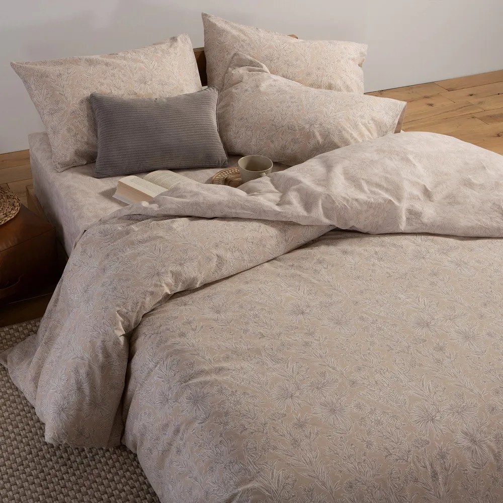 Σεντόνια Lucil (Σετ 4τμχ) Beige Nef-Nef Homeware Υπέρδιπλo 240x270cm 100% Βαμβάκι