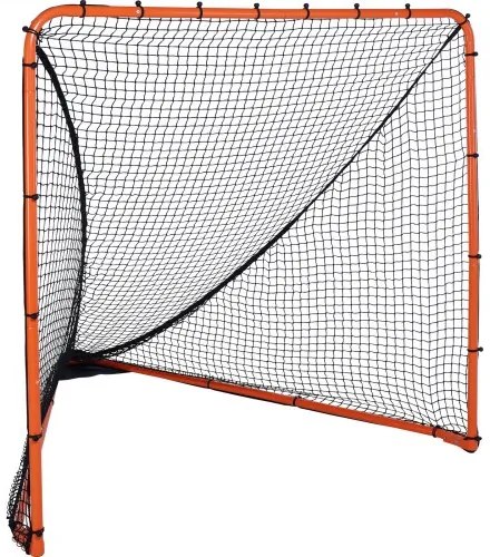VEVOR Lacrosse Goal, 6&#039; x 6&#039; Lacrosse Net, Folding Portable Backyard Lacrosse Training Equipment, Steel Frame Training Net, Quick &amp; Easy Setup Lacrosse Goal, Perfect for Youth Adult Training, Orange