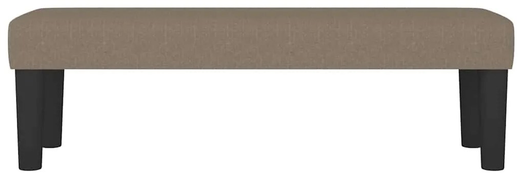 vidaXL Πάγκος Taupe 100x30x30 εκ. Υφασμάτινος