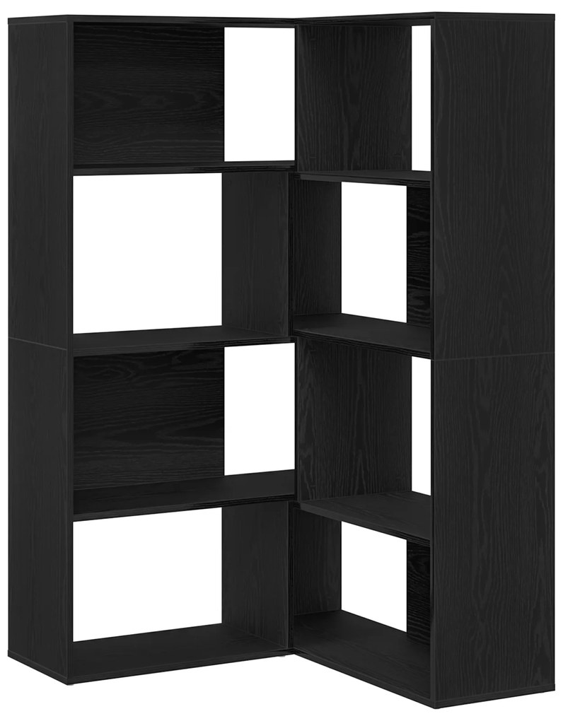 vidaXL Γωνιακό Ντουλάπι Μαύρη Δρυς 140x30x140 εκ Επεξεργασμένο Ξύλο