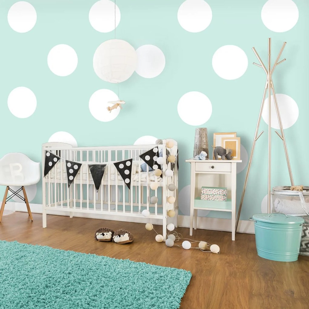 Φωτοταπετσαρία - Sky Blue Dots 200x140