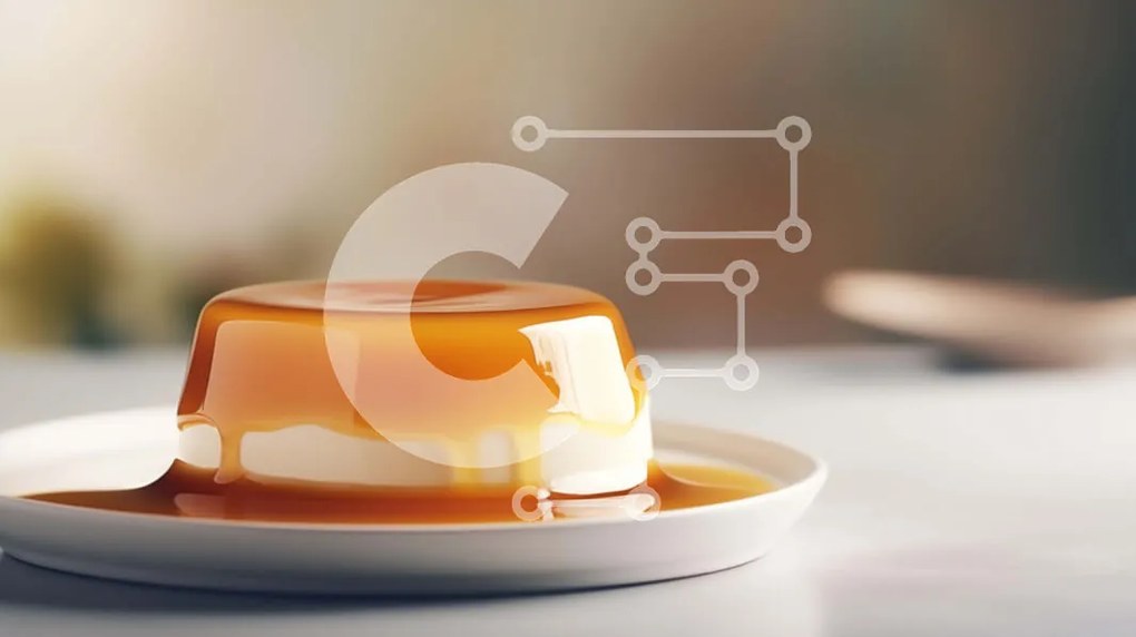 Σετ των 2 Intra Συλλεκτικό Ξύλινο Παζλ Plywood  4mm - Λευκό επιδόρπιο με σάλτσα καραμέλας Σε Ξύλινο Κουτί - Διαστάσεις: 10x10 cm – 25 κομμάτια