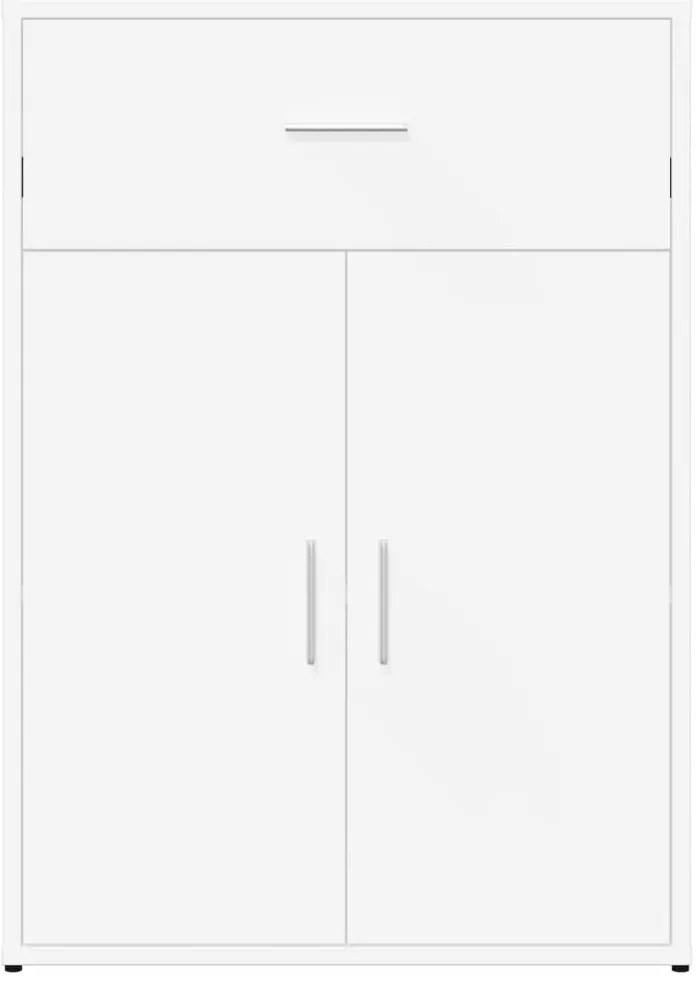 vidaXL Βοηθητικά Ντουλάπια 2 τεμ. Λευκό 60x30x84 εκ. Επεξεργ. Ξύλο