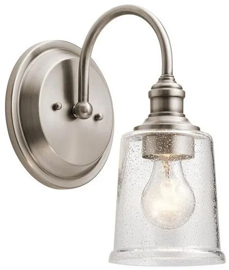 Απλίκα Φωτιστικό Τοίχου 1xE27 Waverly Elstead Lighting KL-WAVERLY1-CLP Γκρι