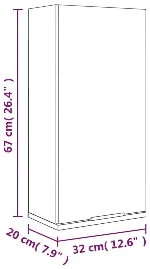 ΝΤΟΥΛΑΠΙ ΜΠΑΝΙΟΥ ΕΠΙΤΟΙΧΙΟ ΓΚΡΙ SONOMA 32 X 20 X 67 ΕΚ. 817061