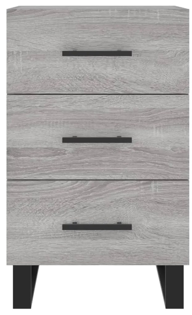 vidaXL Κομοδίνο Γκρι Sonoma 40 x 40 x 66 εκ. από Επεξεργασμένο Ξύλο