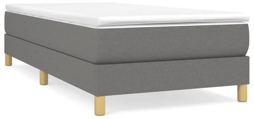 ΚΡΕΒΑΤΙ BOXSPRING ΜΕ ΣΤΡΩΜΑ ΣΚΟΥΡΟ ΓΚΡΙ 80X200 ΕΚ. ΥΦΑΣΜΑΤΙΝΟ 3144128