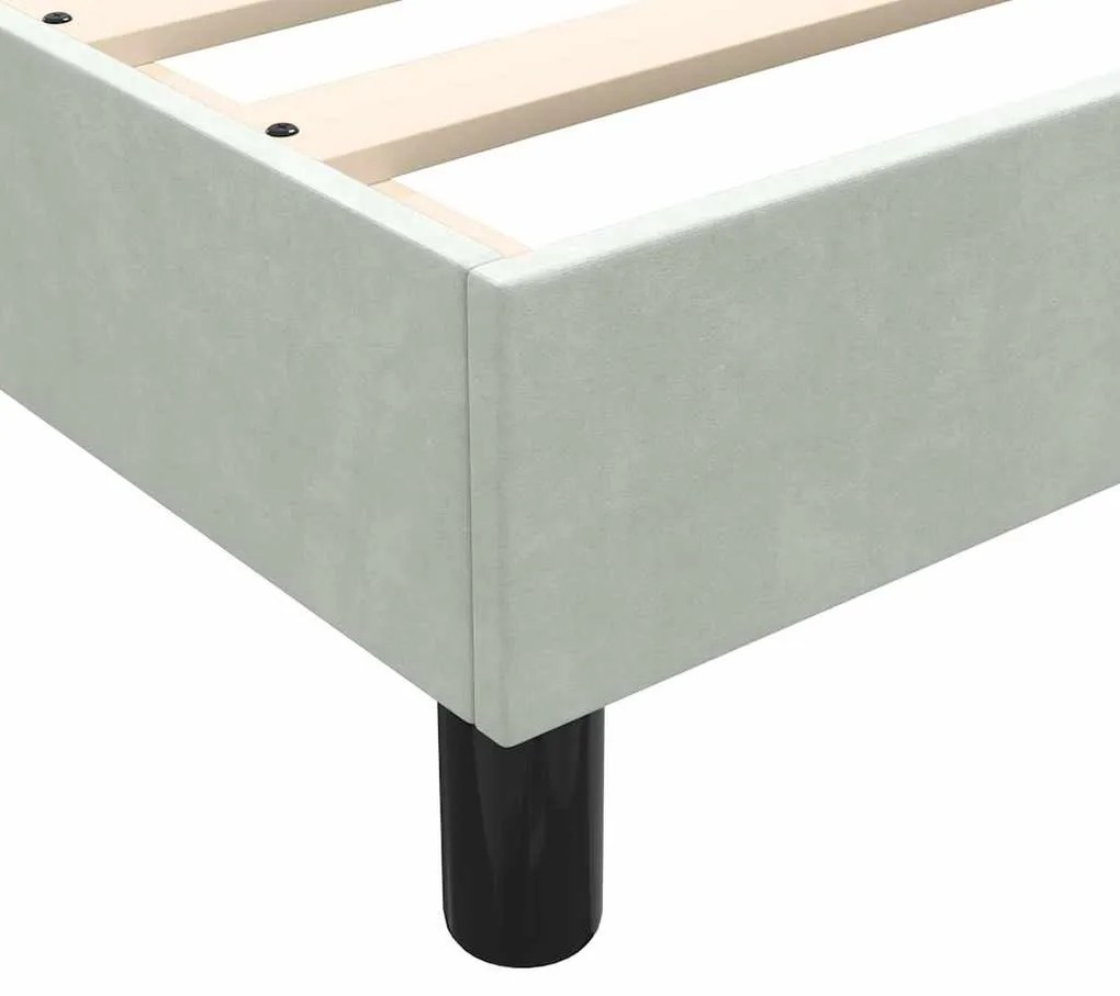 ΚΡΕΒΑΤΙ BOXSPRING ΜΕ ΣΤΡΩΜΑ ΑΝΟΙΧΤΟ ΓΚΡΙ 100X210 ΕΚ. ΒΕΛΟΥΔΙΝΟ 3317433