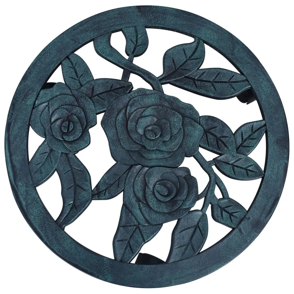 vidaXL Βάσεις για Γλάστρες με Ρόδες 6 τεμ. Πράσινες 38 εκ. Πλαστικές