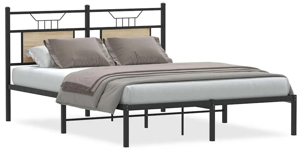 vidaXL Κρεβάτι Boxspring με Στρώμα Σκούρο Μπλε 140x210 εκ. Βελούδινο