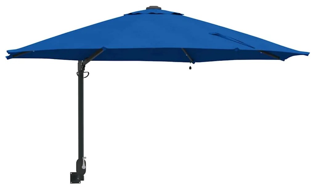 vidaXL Ομπρέλα Κήπου Μπλε και Μαύρο 248 x 248 x 148 εκ.