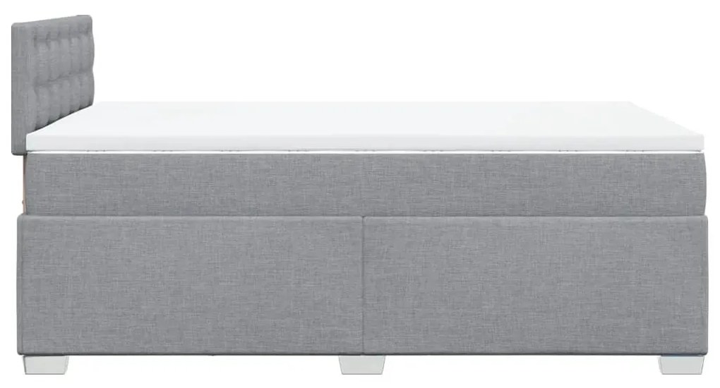 ΚΡΕΒΑΤΙ BOXSPRING ΜΕ ΣΤΡΩΜΑ ΑΝΟΙΧΤΟ ΓΚΡΙ 120X200 ΕΚ. ΥΦΑΣΜΑΤΙΝΟ 3288169