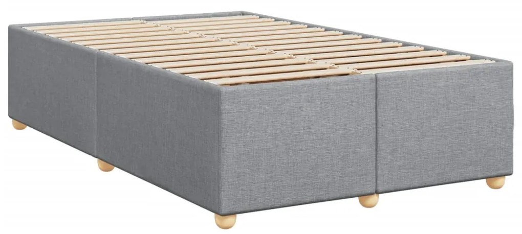 ΚΡΕΒΑΤΙ BOXSPRING ΜΕ ΣΤΡΩΜΑ ΑΝΟΙΧΤΟ ΓΚΡΙ 120X200 ΕΚ. ΥΦΑΣΜΑΤΙΝΟ 3293561