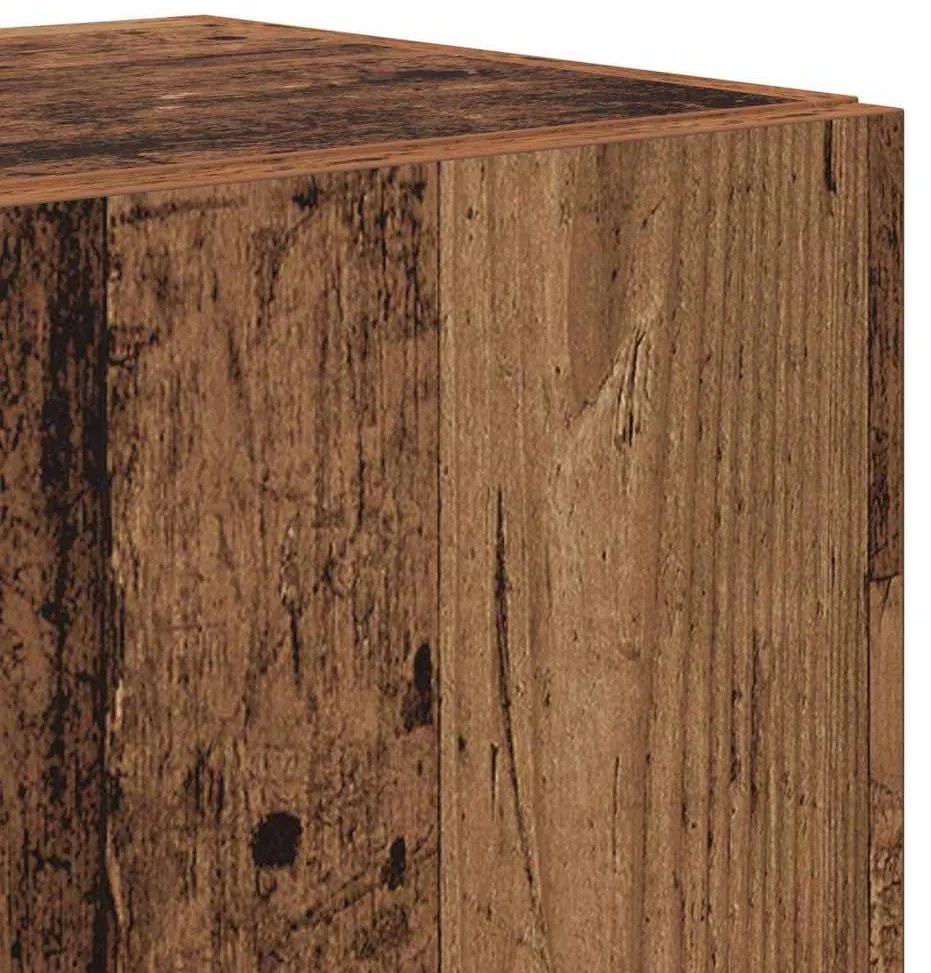vidaXL Σετ επίπλου τηλεόρασης 7 pcs Παλαιό ξύλο 30.5 x 30 x 60 εκ.