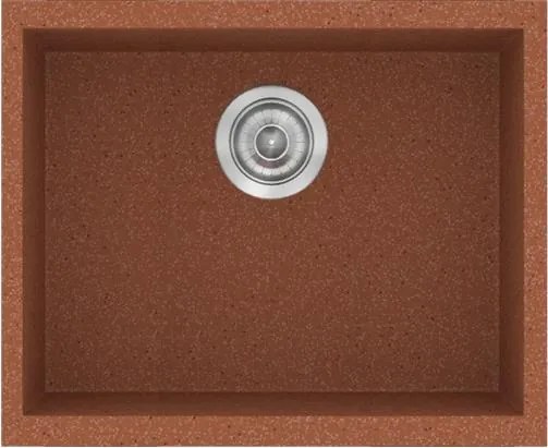 Νεροχύτης Κουζίνας Sanitec Classic 341 Ένθετος 50x40 εκ. - Granite Terracotta