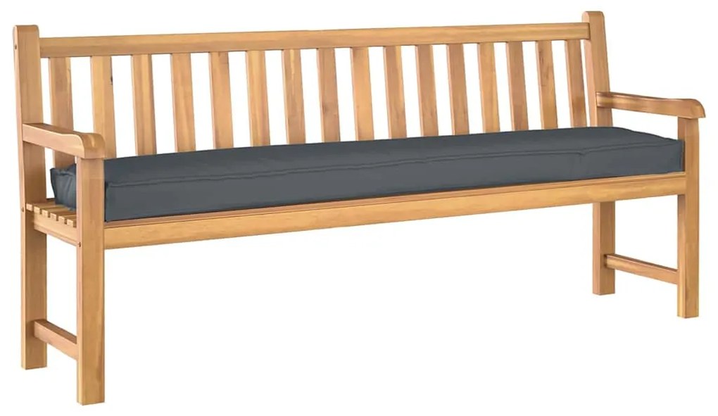 vidaXL Μαξιλάρι Παλέτας Ανθρακί για Παγκάκι 200x40x8 εκ. Ύφασμα Oxford