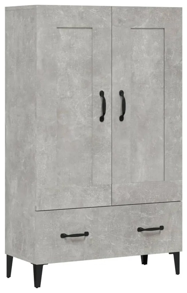 vidaXL Ντουλάπι Γκρι Σκυροδέματος 70x31x115 εκ. από Επεξεργασμένο Ξύλο