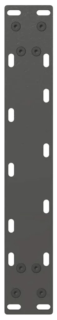 vidaXL Πόδια Κονσόλας 2 τεμ. σε σχήμα U, Ανθρακί 28x(72-73) εκ. από Ατσάλι