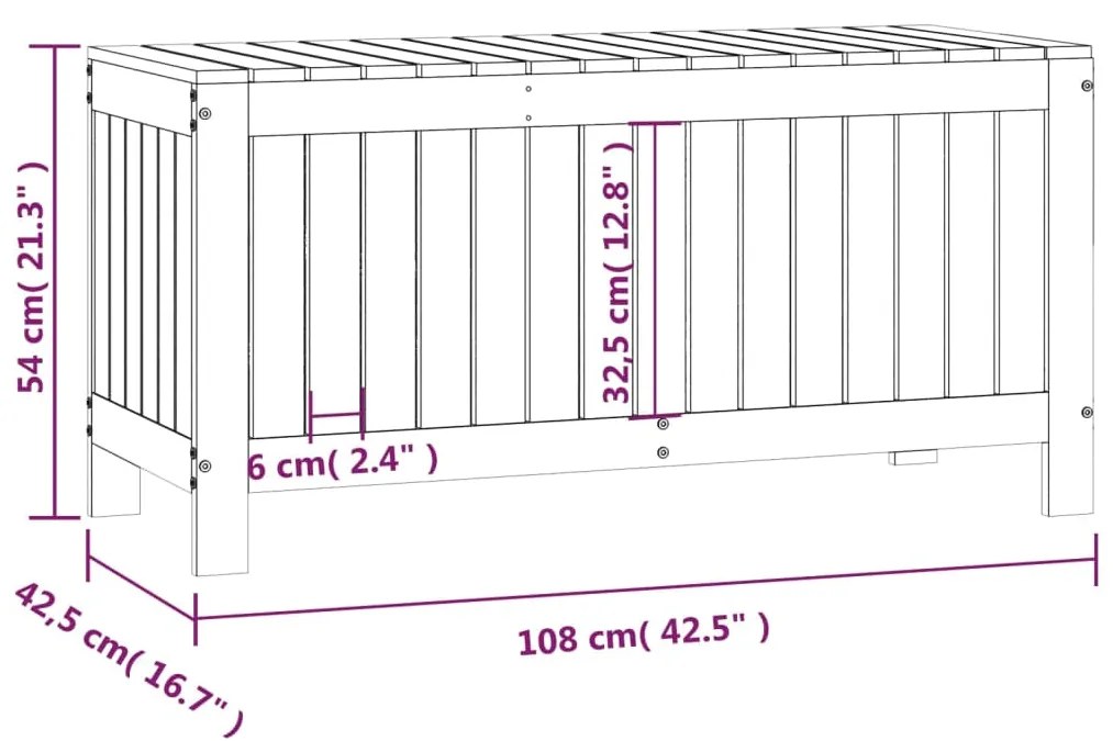 ΚΟΥΤΙ ΑΠΟΘΗΚΕΥΣΗΣ ΚΗΠΟΥ ΓΚΡΙ 108X42,5X54 ΕΚ. ΜΑΣΙΦ ΞΥΛΟ ΠΕΥΚΟΥ 823831