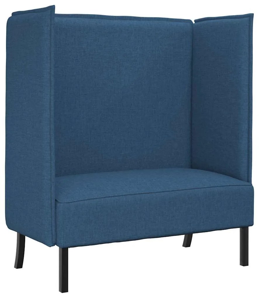 vidaXL Καναπές Υψηλής Πλάτης Μπλε 109 x 56 x 121 εκ. ύφασμα