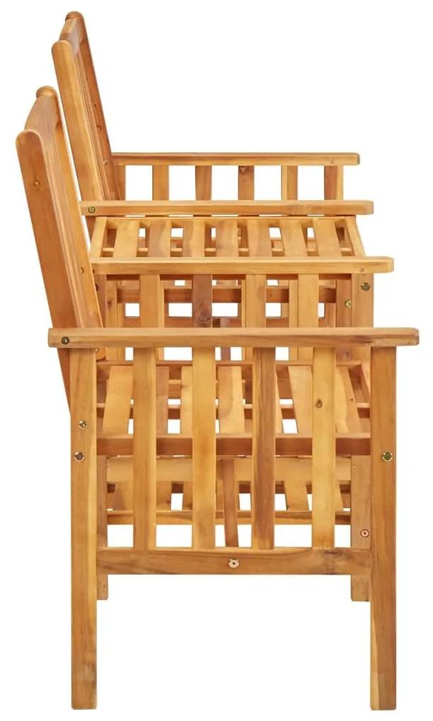 Καρέκλες Κήπου με Τραπέζι 159 x 61 x 92 εκ. Μασίφ Ξύλο Ακακίας - Καφέ