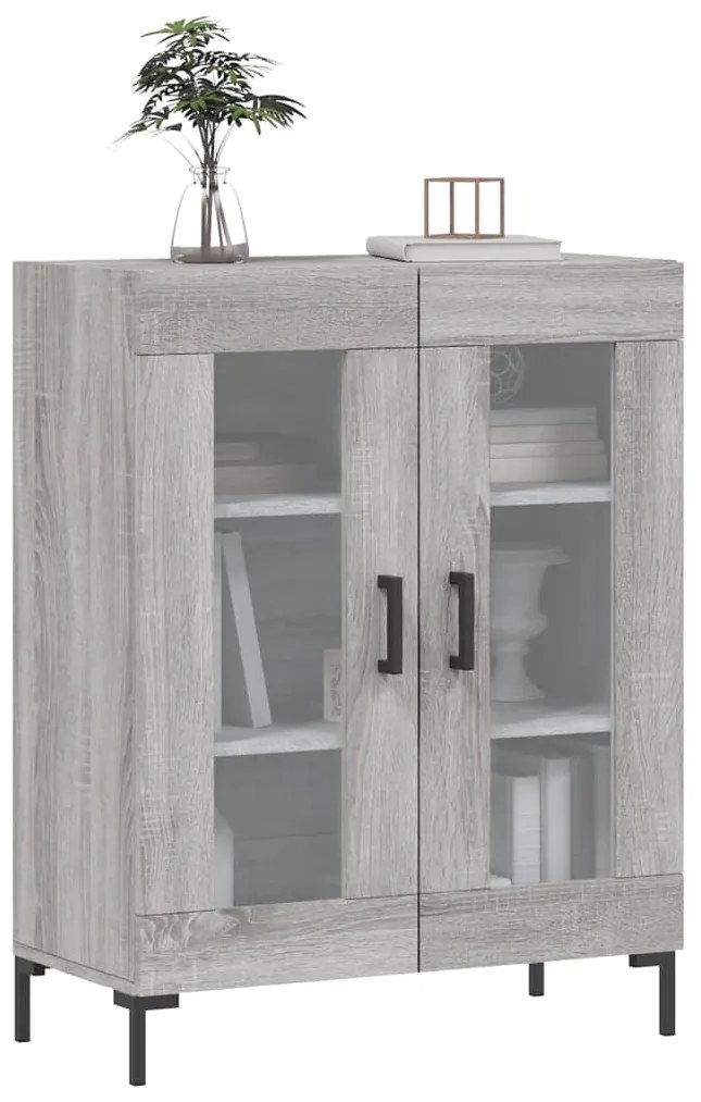 vidaXL Ντουλάπι Γκρι Sonoma 69,5 x 34 x 90 εκ. από Επεξεργασμένο Ξύλο