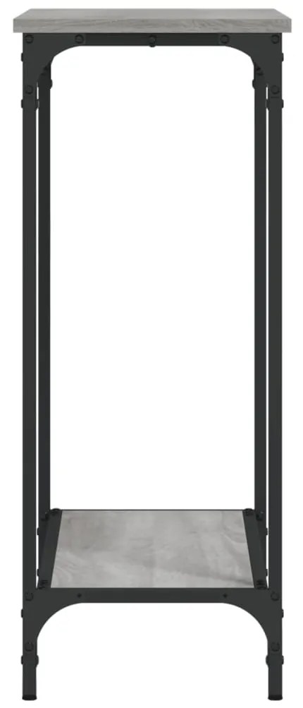 vidaXL Τραπέζι Κονσόλα Γκρι Sonoma 75 x 30,5 x 75 εκ. Επεξεργ. Ξύλο