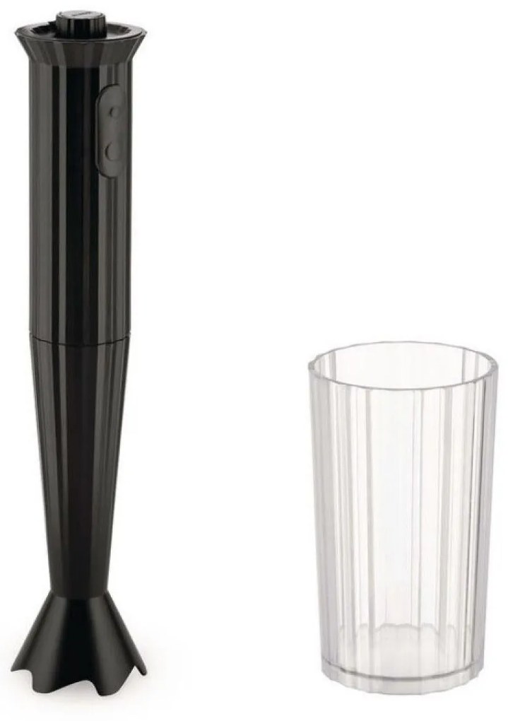 Ραβδομπλέντερ Plissé MDL10 B 7x34cm Black Alessi Πλαστικό