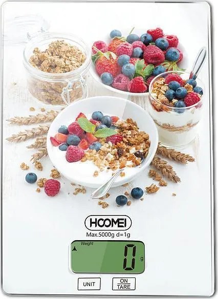 Hoomei HM-1210A Ψηφιακή Ζυγαριά Κουζίνας 1gr/5kg Πολύχρωμη
