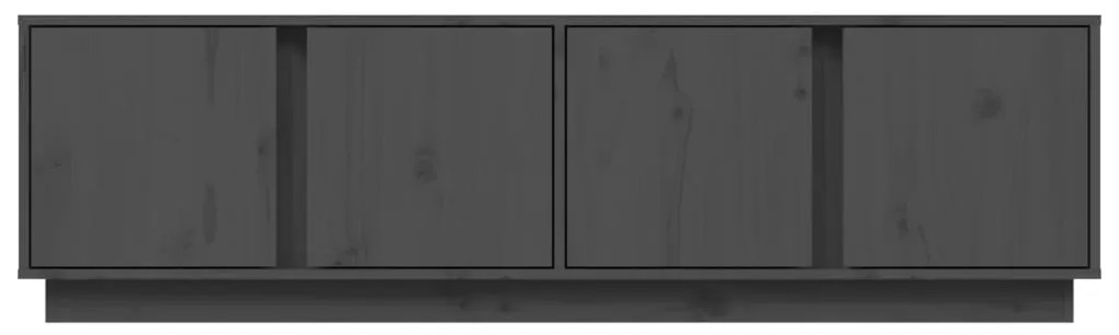 vidaXL Έπιπλο Τηλεόρασης Γκρι 140 x 40 x 40 εκ. από Μασίφ Ξύλο Πεύκου