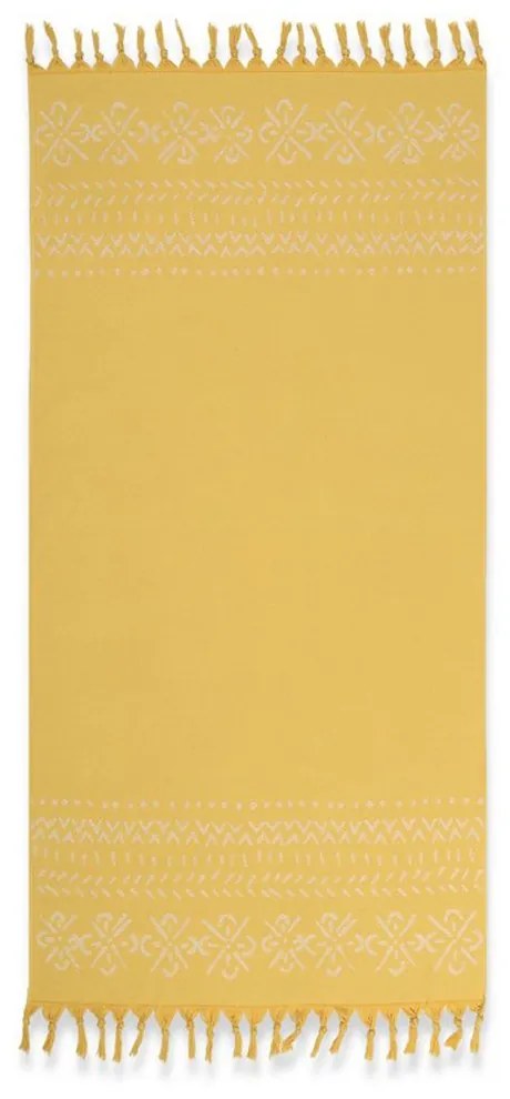Πετσέτα Θαλάσσης - Παρεό Greyson Yellow Nef-Nef Θαλάσσης 90x170cm Cotton-Polyester