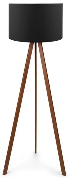 Φωτιστικό Δαπέδου Rosling Mdf- Ύφασμα Pvc Χρωμα Καρυδί-μαύρο 38x21x140εκ GP029-0001,7 Megapap-GP029-0001,7-Μαύρο GP029-0001,7