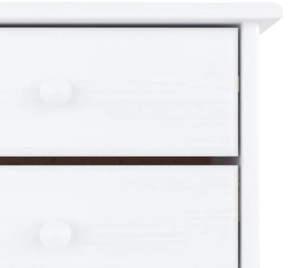 vidaXL Παπουτσοθήκη ALTA Λευκή 77 x 35 x 96 εκ. από Μασίφ Ξύλο Πεύκου
