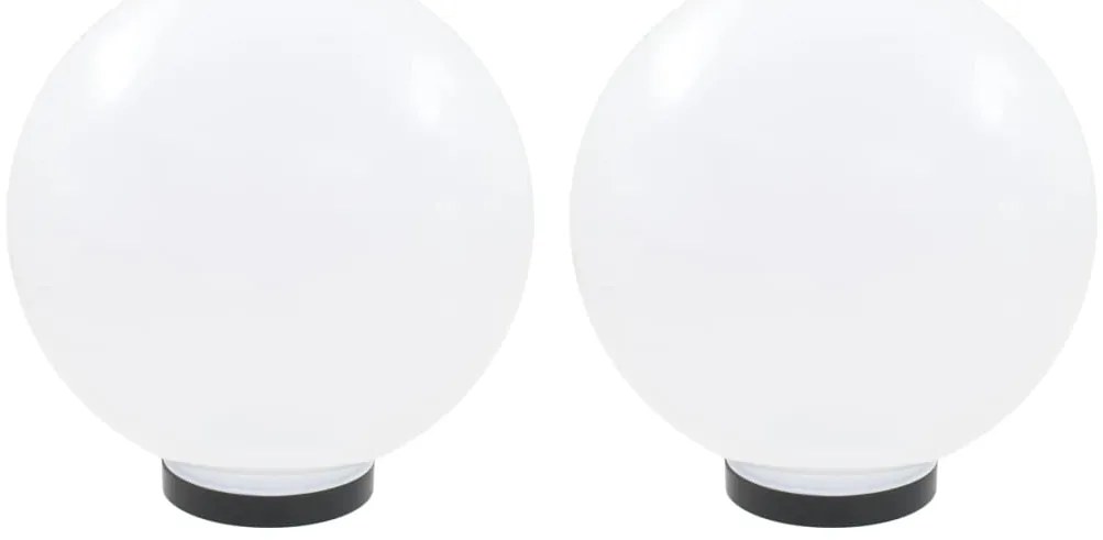vidaXL Φωτιστικά Μπάλα LED 2 τεμ. Σφαιρικά 30 εκ. Ακρυλικά (PMMA)